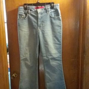 Gloria Vanderbilt Jeans Light wash blue size 12p red tags metal tag EUC